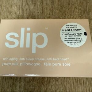 Brand New Queen Size Tan Slip Silk Pillowcase